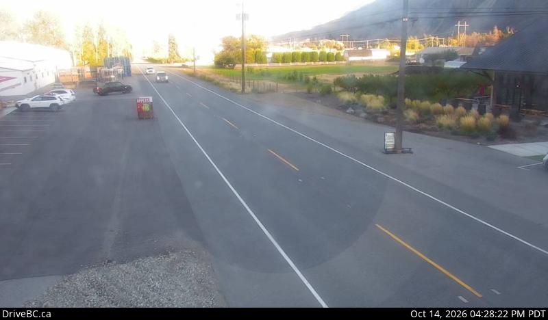 DriveBC webcam: Keremeos — East on Highway 3 (Hope-Princeton)