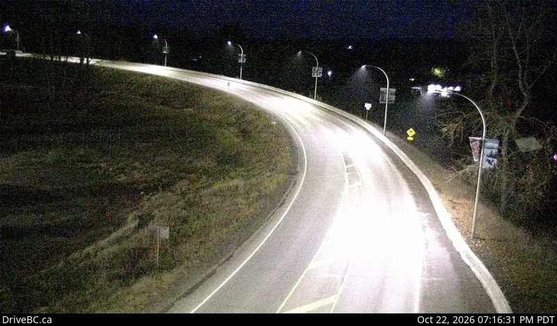 DriveBC camera: Highway 16 at Butler Avenue in Houston, looking east.