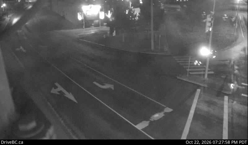 DriveBC camera: Highway 16 at Toronto Street in Smithers, looking east.