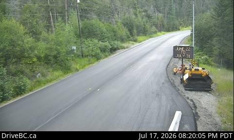Live DriveBC webcam: Bromley Rock — West on Highway 3 (Hope-Princeton)