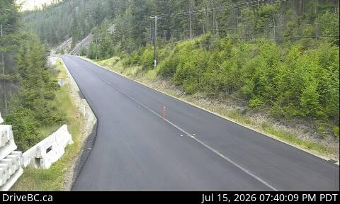 DriveBC webcam: Bromley Rock — East on Highway 3 (Hope-Princeton)