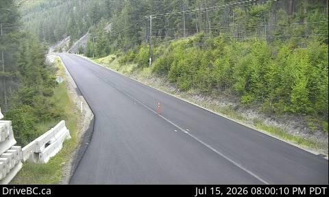 DriveBC webcam: Bromley Rock — East on Highway 3 (Hope-Princeton)