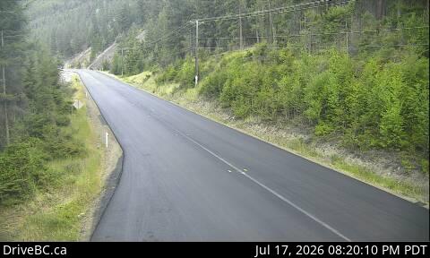 Live DriveBC webcam: Bromley Rock — East on Highway 3 (Hope-Princeton)