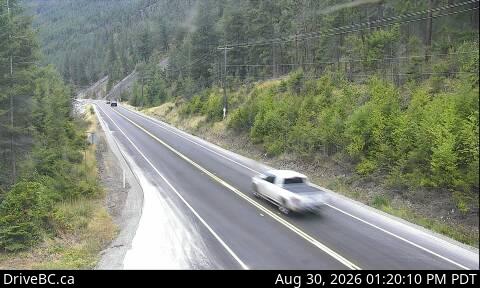 Live DriveBC webcam: Bromley Rock — East on Highway 3 (Hope-Princeton)