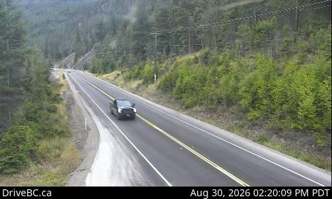 DriveBC webcam: Bromley Rock — East on Highway 3 (Hope-Princeton)
