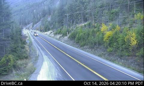 DriveBC webcam: Bromley Rock — East on Highway 3 (Hope-Princeton)