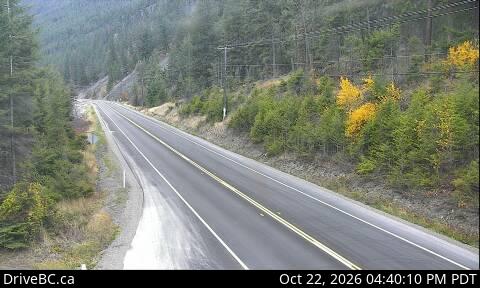 Live DriveBC webcam: Bromley Rock — East on Highway 3 (Hope-Princeton)