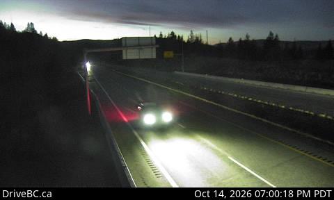 DriveBC webcam: Pothole Lake — Westbound on Highway 97C (Okanagan Connector)