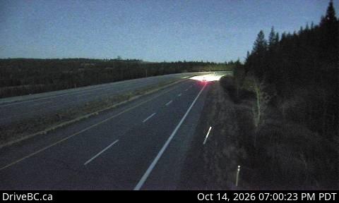 DriveBC webcam: Pothole Lake — Eastbound on Highway 97C (Okanagan Connector)