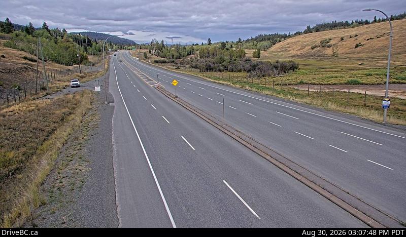 DriveBC webcam: Aspen Grove — North on Highway 97C (Okanagan Connector)