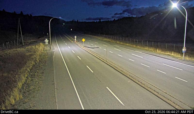 Live DriveBC webcam: Aspen Grove — North on Highway 97C (Okanagan Connector)
