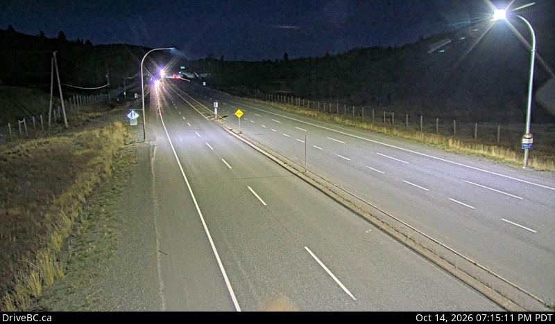 DriveBC webcam: Aspen Grove — North on Highway 97C (Okanagan Connector)