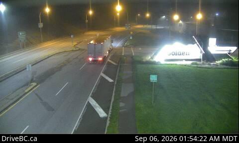 DriveBC webcam: Golden — Eastbound on Highway 1 (Kicking Horse Pass)