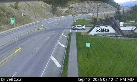 DriveBC webcam: Golden — Eastbound on Highway 1 (Rogers Pass)