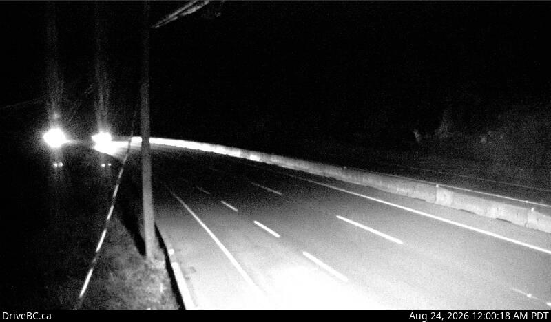 DriveBC webcam: Malahat at Tunnel Hill — South on Highway 1 (Malahat)