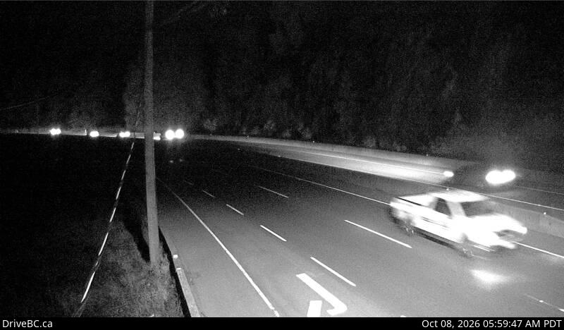 DriveBC webcam: Malahat at Tunnel Hill — South on Highway 1 (Malahat)