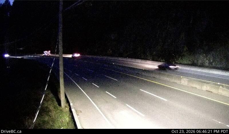 DriveBC webcam: Malahat at Tunnel Hill — South on Highway 1 (Malahat)