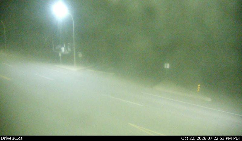 DriveBC camera: Highway 97 at Salmon Valley Road north of Prince George, looking east.