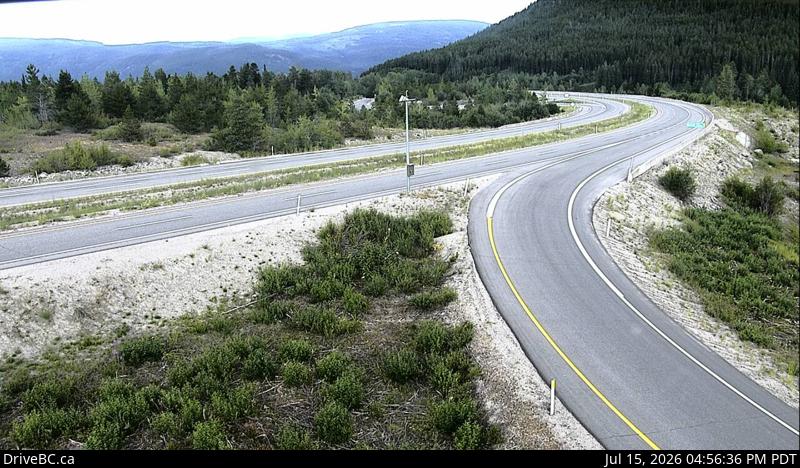 Live DriveBC webcam: Brenda Mine — Eastbound on Highway 97C (Okanagan Connector)