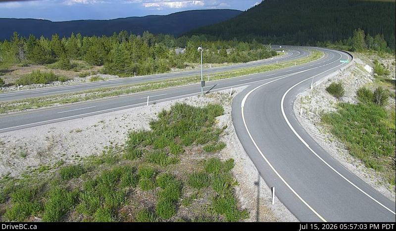 Live DriveBC webcam: Brenda Mine — Eastbound on Highway 97C (Okanagan Connector)
