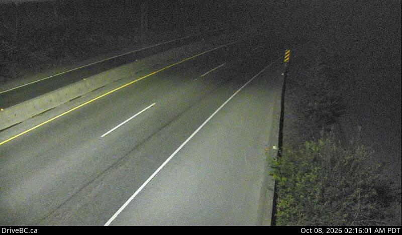 DriveBC webcam: Goldstream Park — North on Highway 1 (Malahat)